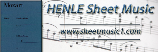 Henle Urtext Editions www.sheetmusic1.com The most authoritative editions in print ALL TITLES IN STOCK