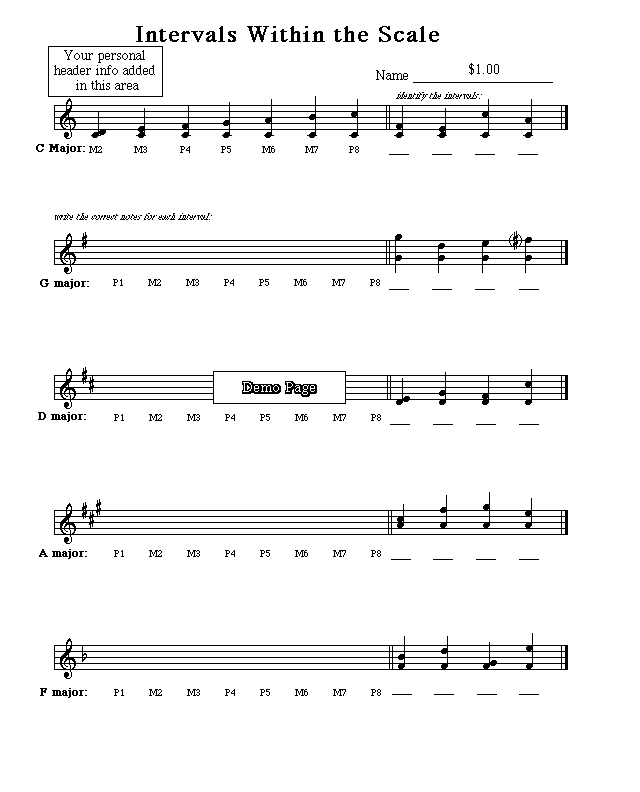 View Intervals Worksheet - 2 