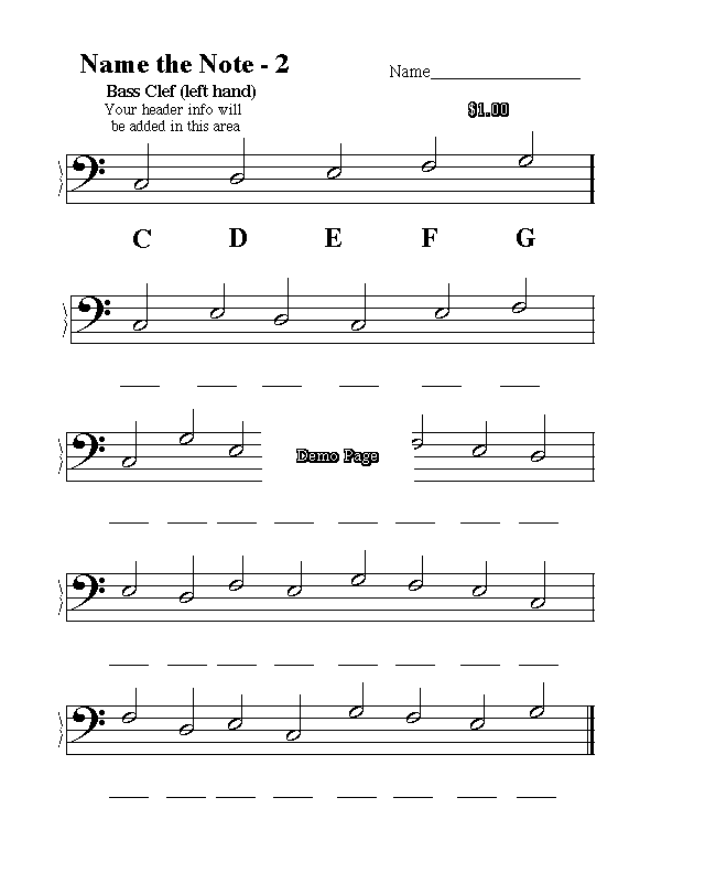 music-education-worksheets