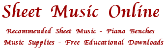 piano benches sheet music online